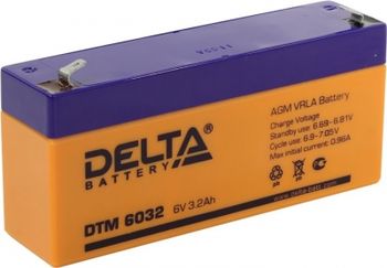 Аккумулятор Pb DELTA 6V 3200 mAh DTM 6032