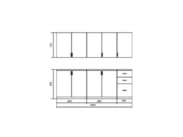 Кухня Гармония 2000 Баклажан